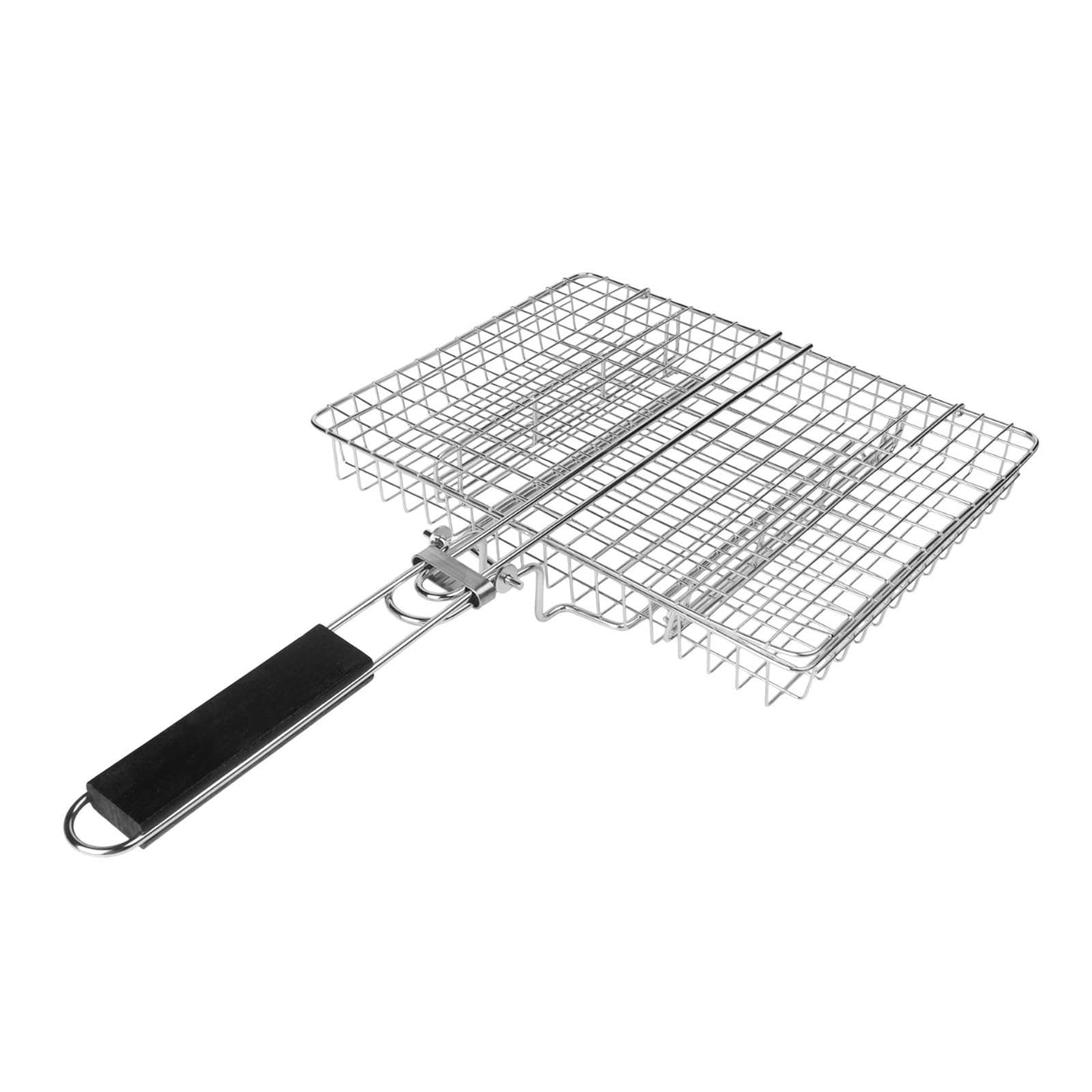 Griglia profonda in acciaio inox per barbecue all'aperto di pesce e carne