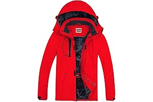 Pooluly Men's Waterproof Ski Jacket - Warm Winter Snow Coat Mountain Windbreaker