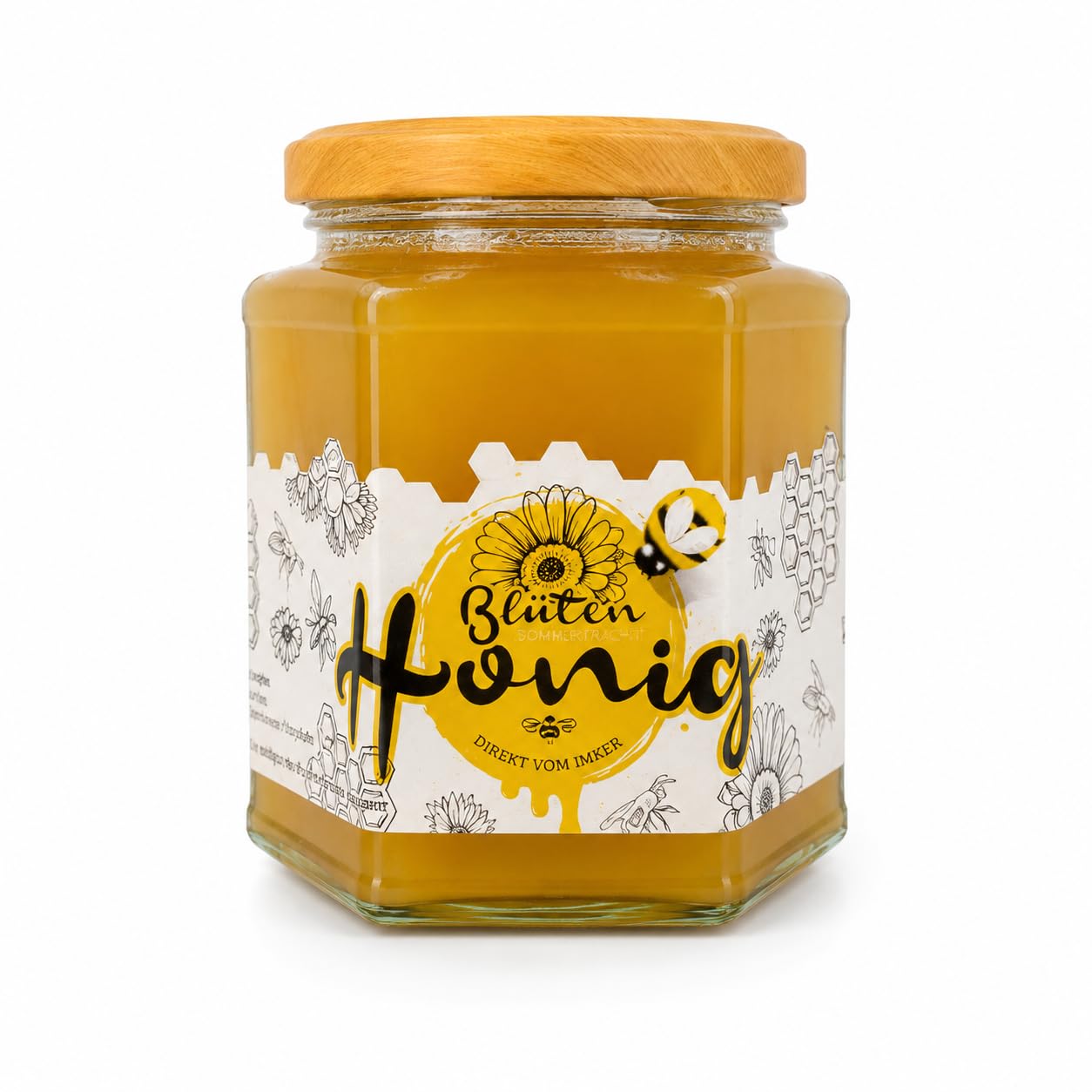 Floramiel Sommertrachthonig 6 x 400 g | 100 % Echter Deutscher Honig - Naturbelassener Sommertrachthonig aus eigener Imkerei in Deutschland