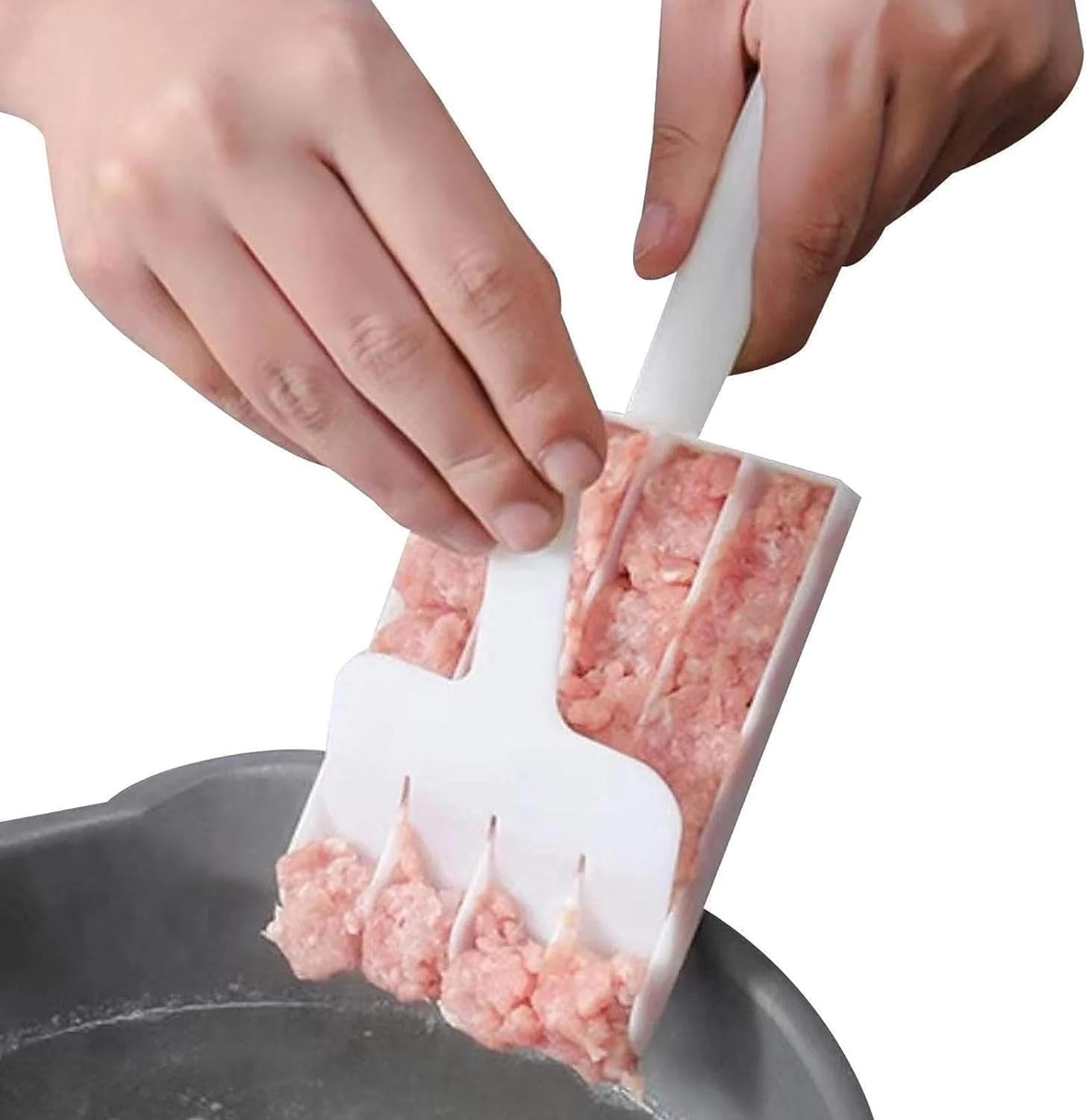 Grivaihi Creative Scoop Multi-Function Ball Maker | Portable Maker for Making Cake Balls, ICE Cream Spoon,Meatball, Hand Cutting Scoop, bhajiya Making (Pack of 1)-image-21