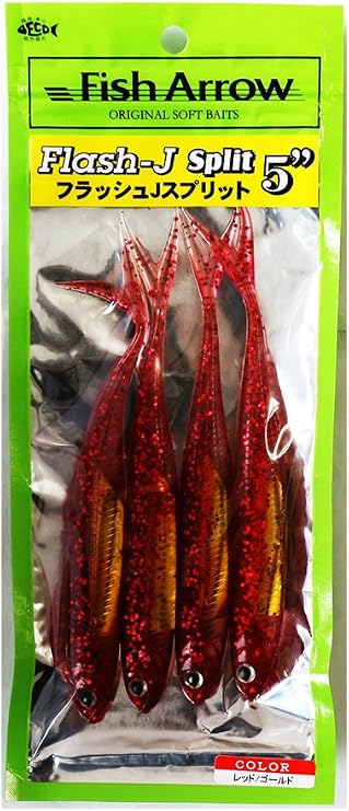 Fish Arrow Flash-J Split SW 5 (4 adet/paket) #116 Red/gold Olta