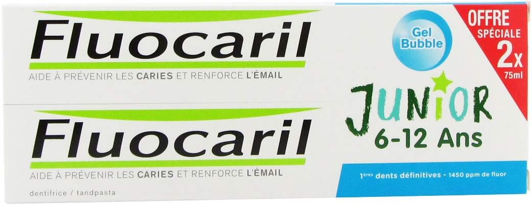 Junior 6 To 12 Bubble Dentifrice Gel 2x75ml