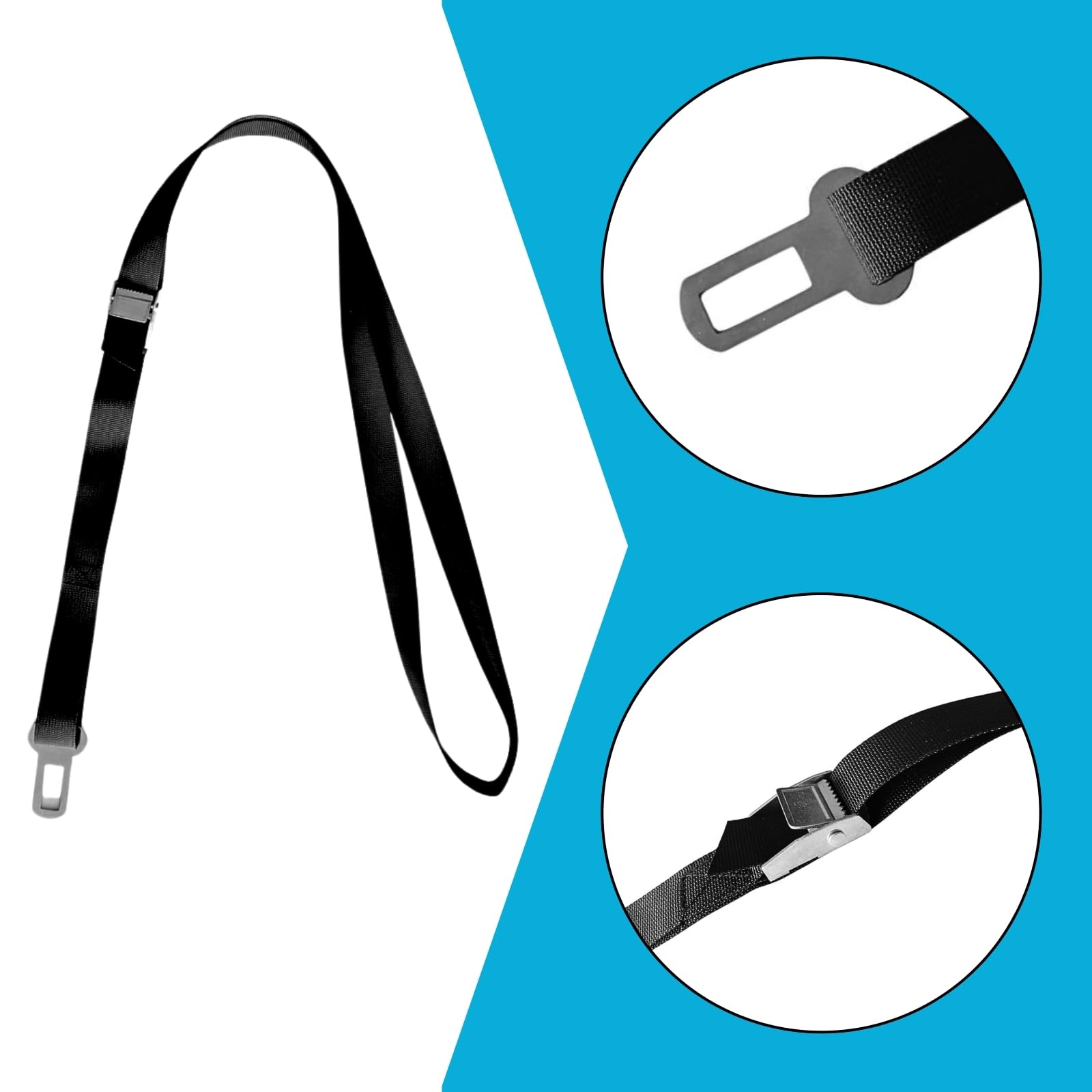 Twowinds - Protezione Antifurto Blocco Porte Anteriori per Camper, Caravan, Auto, Camion - Cinghia (2 unità)