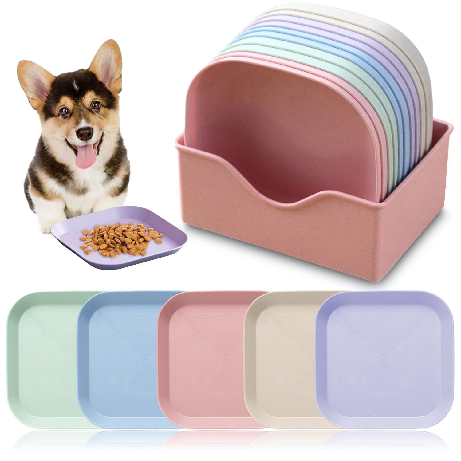 10 cuencos planos para gatos, cuencos planos para gatos, comedero para gatos, comedero para gatos, comedero para gatos, cuenco de silicona ancho, comedero para gatos, comedero para gatos, comedero