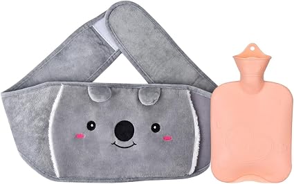 Queta Fleece Hot Water Bottle with Belt - 1000 ml Capacity