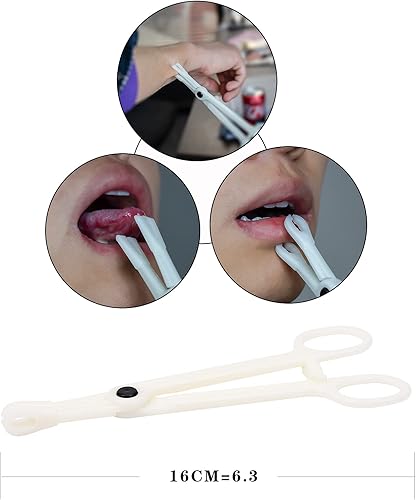 Miniatura 3 de JIESIBAO Juego de 15 piercings de 14 G, agujas de perforación y abrazaderas de piercing triangulares, pinzas ranuradas para ombligo, anillo de