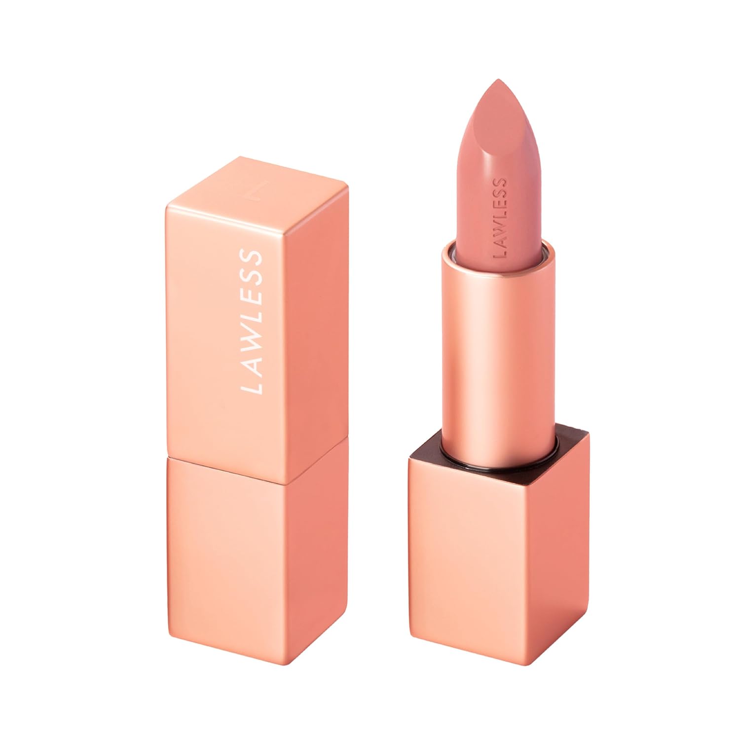 Lawless Forget the Filler Lip-Plumping Line-Smoothing Satin Cream Lipstick, Daisy Girl, Pink, 0.1 Ounce