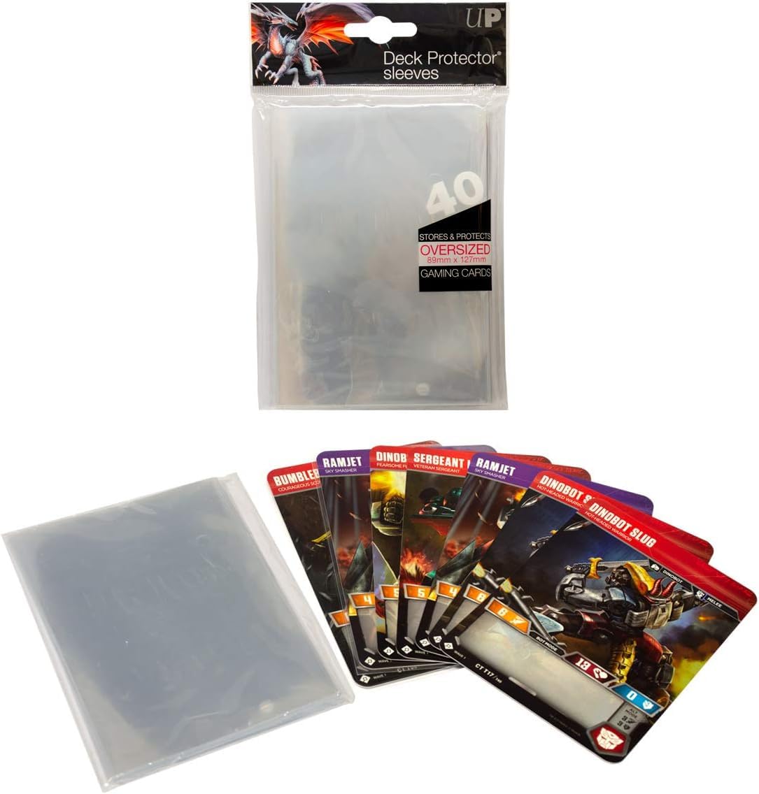 Ultra PRO Oversized Clear Top Loading Deck Protector Sleeves 40ct