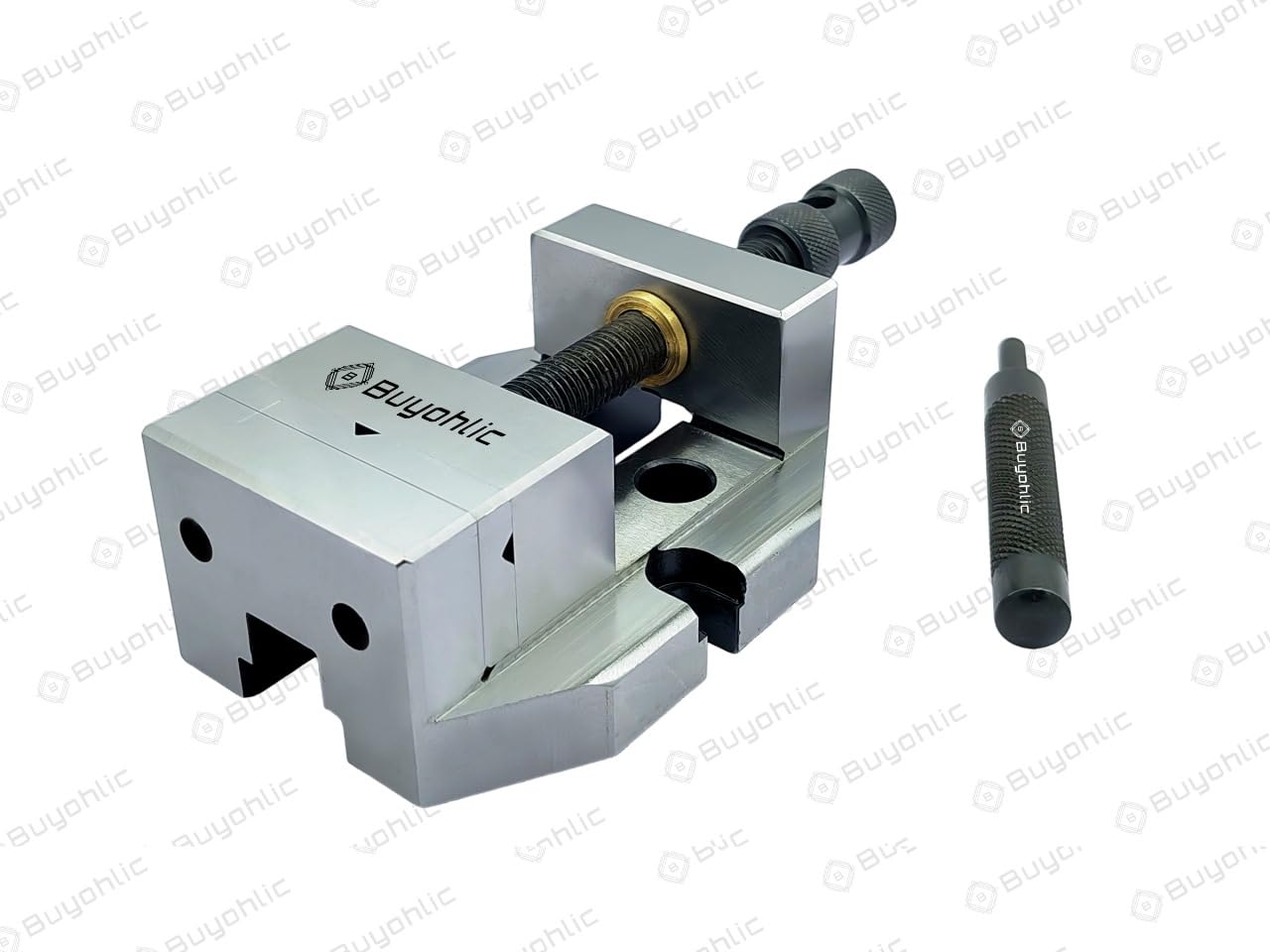 Buyohlic Morsa di precisione in acciaio per rettifica larghezza ganascia 60 mm