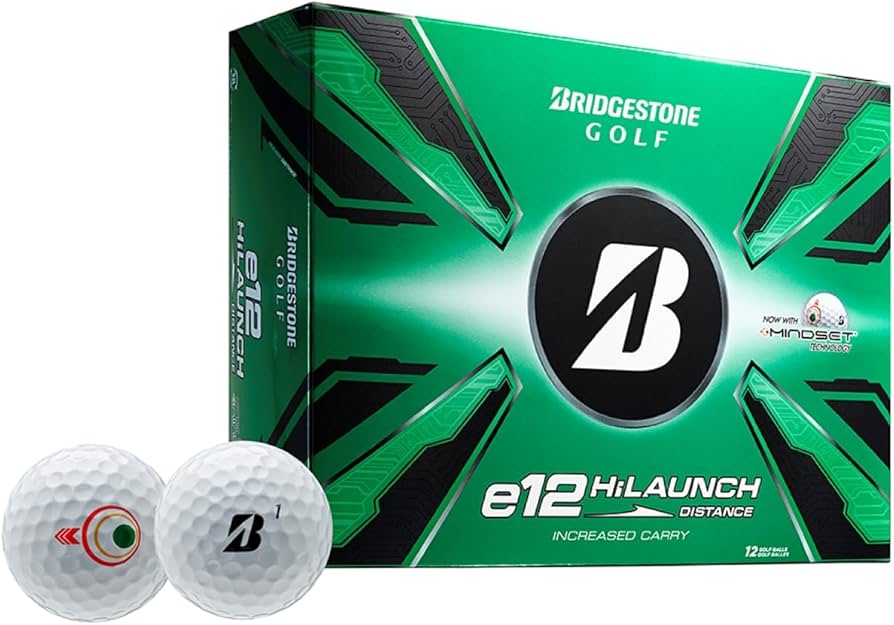 Bridgestone Golf 2025 e12 HiLaunch White, Dozen : Amazon.co.uk