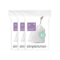 simplehuman CW0265 sacchi spazzatura, sacchetti su misura codice U