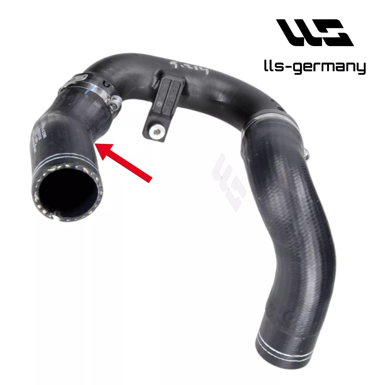 LLS-GERMANY Tubo dell'aria di carica turbo compatibile con Doblo (263), 1.6 D MultiJet, 90 CV, 95 CV, 100 CV, 101 CV, 105 CV, 120 CV, 52087205, 52005211
