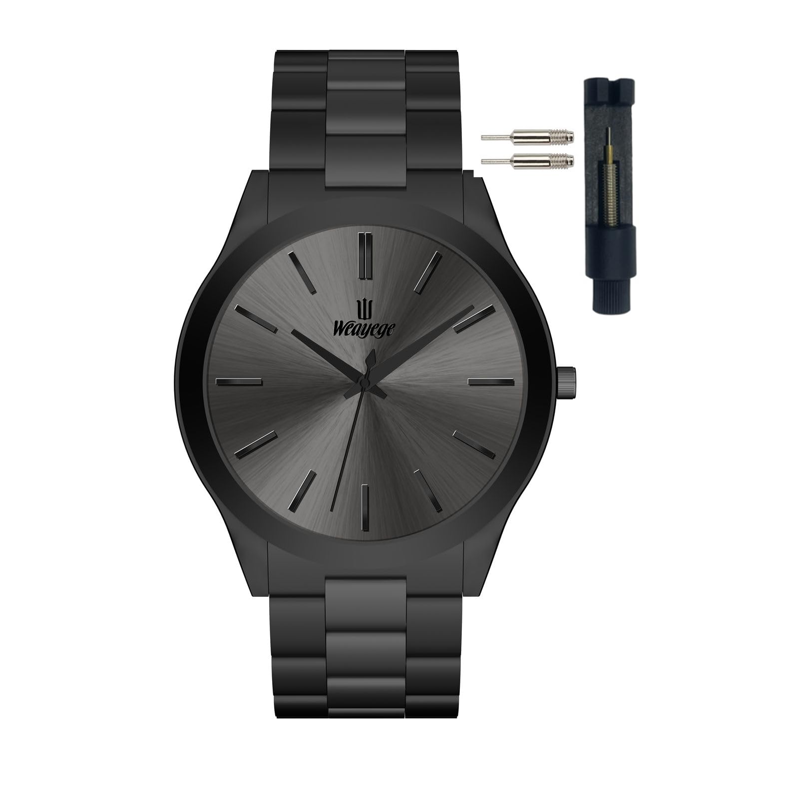 Weayege Mens Watches,Classical Stainless Steel Men's Wrist Watches,Fashion Minimalist Business Men's Wrist Watch Luxury Quartz Waterproof Watch Bussiness Watch for Men,Gifts for Men