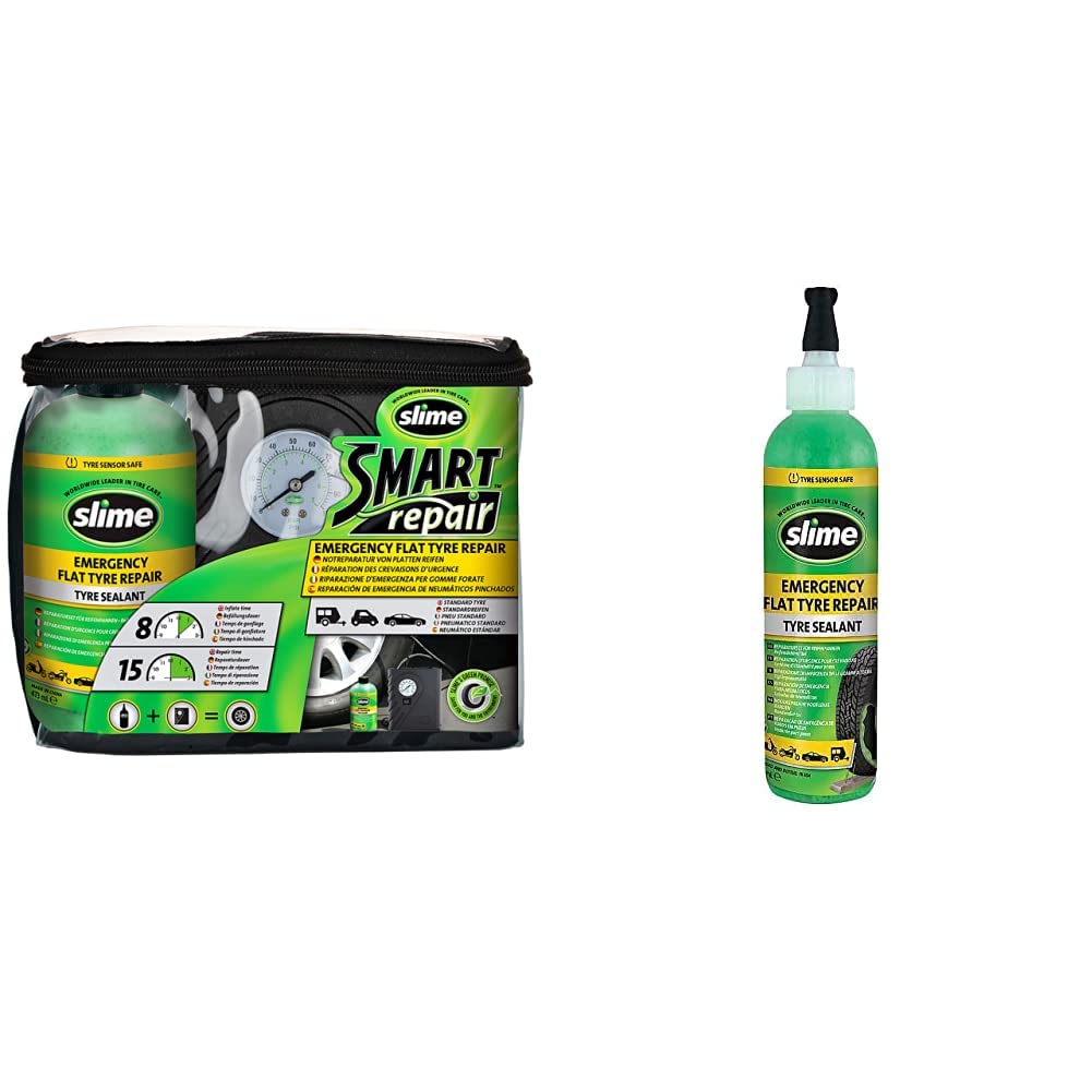 Slime Smart Green Slime Puncture Repair Slime CRK0305-IN Flat Tyre
