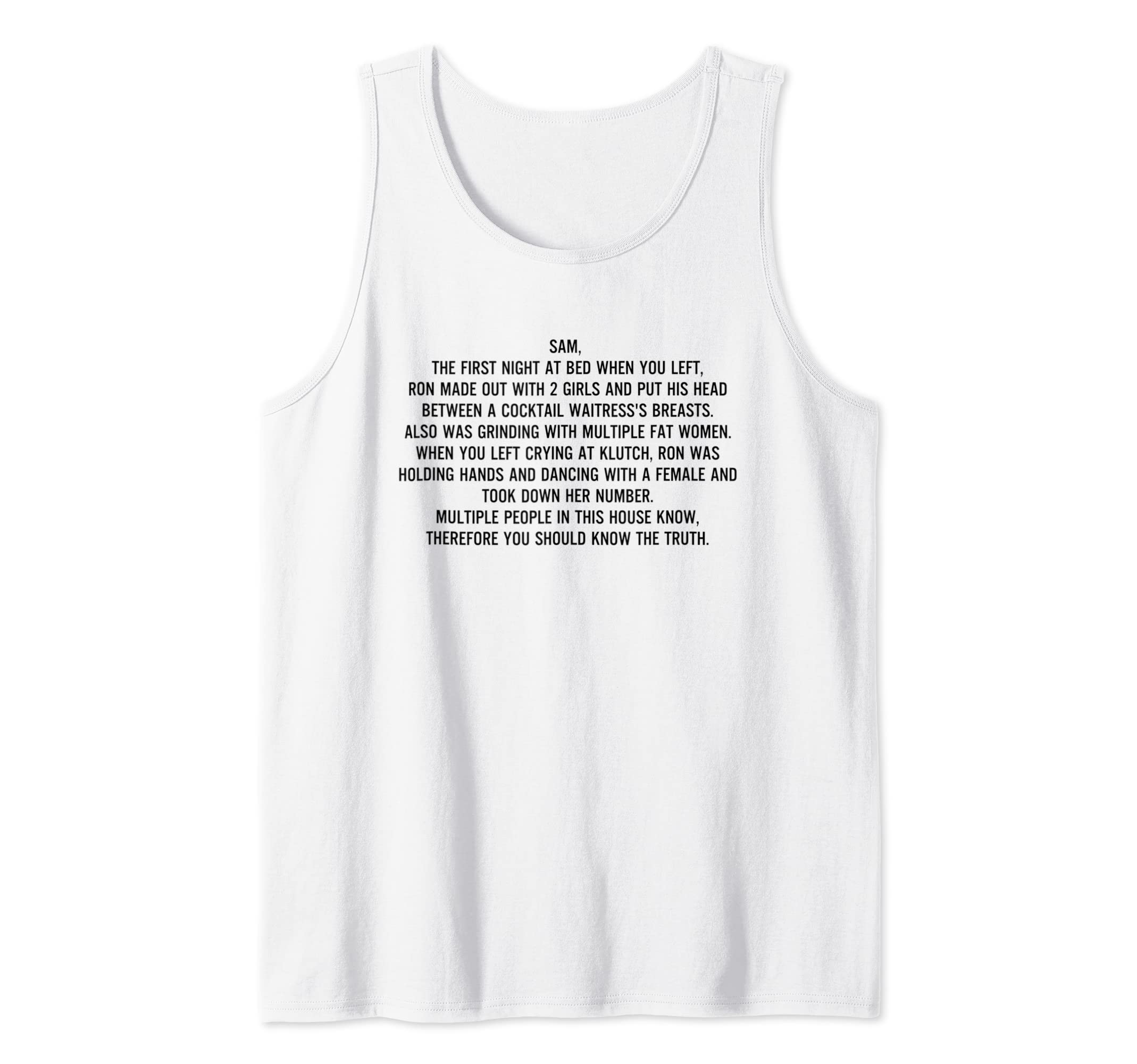 Jersey Shore SammiSweetheart Letter Tank Top