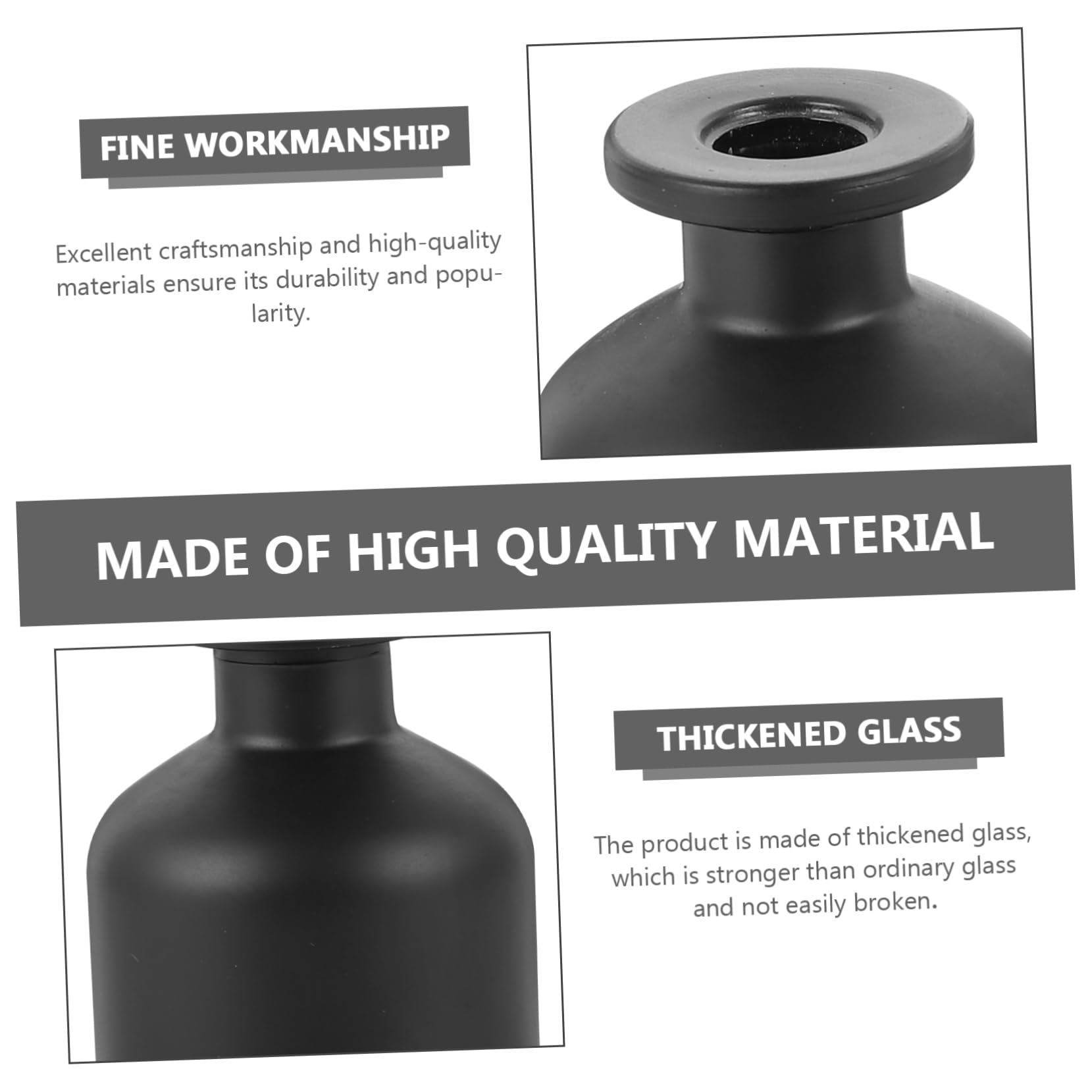 GRIRIW 2pcs Frosted Bottle Fragrance Container for Living Room Bathroom and Bedroom Decor for Incense Diffusion and Giving