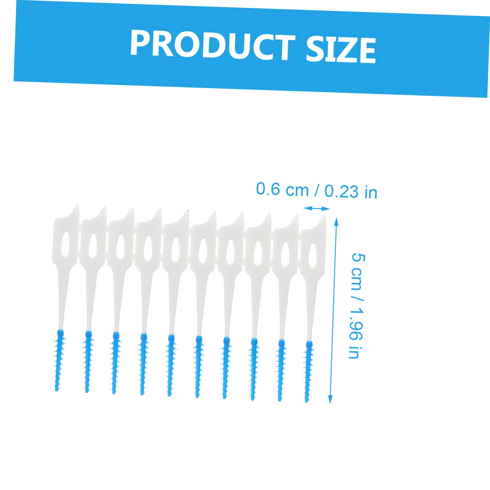 HAWILLOSCH Interdental Brush Set 80pcs Floss for Gentle Bristles Portable and Easy to Store for Home and Travel Use