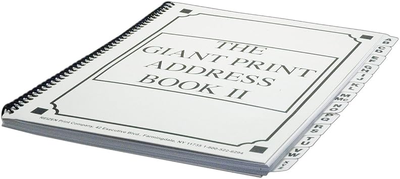 The Giant Print Address Book II