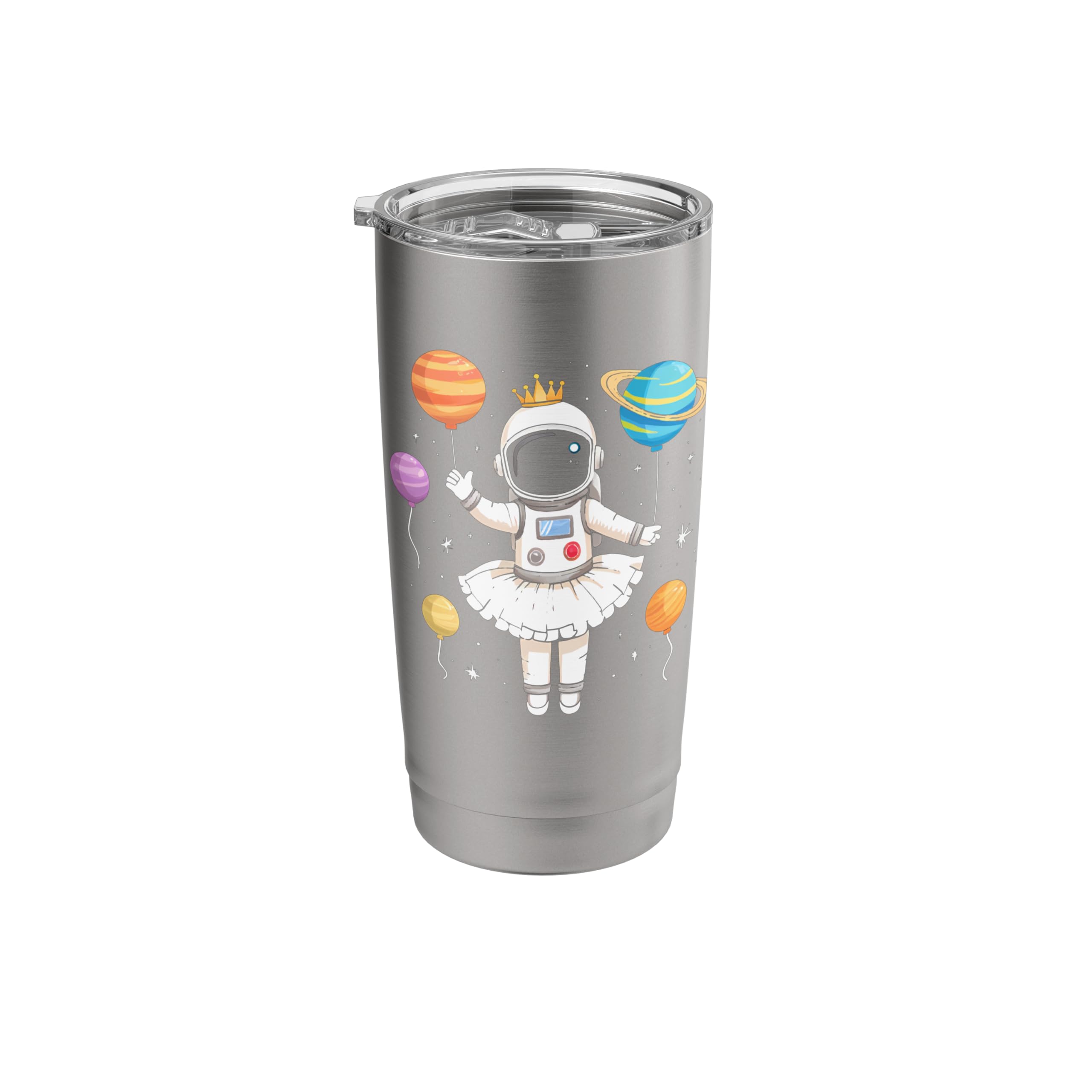 Ballerina Girl Space Astronaut Exploration Ballet and Space Stainless Steel Insulated Tumbler