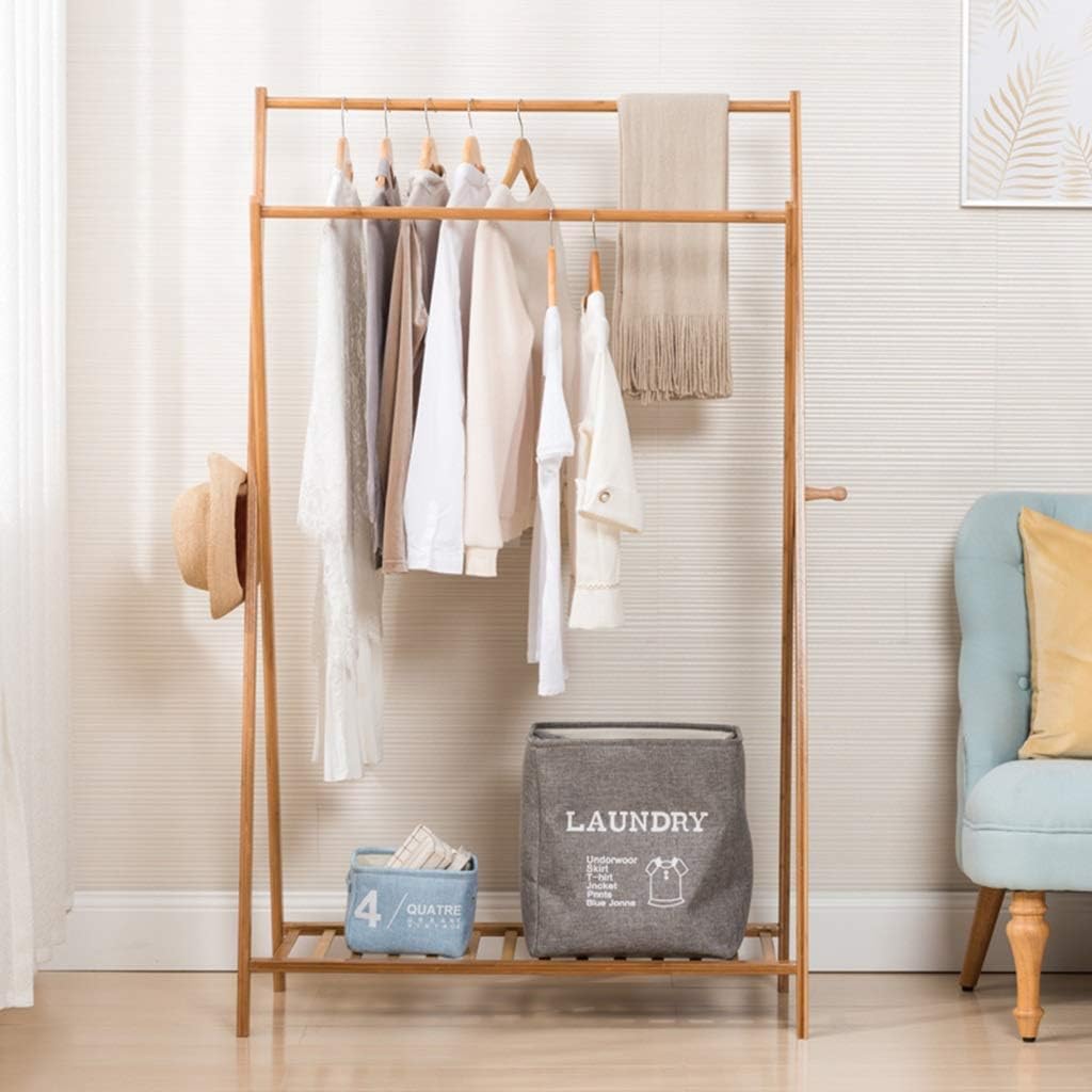 Storage Rack Coat Rack Clothing and Clothing Rack Coat Rack Storage Rack Storage Rack Unit Entrance Rack Storage Shoe Rack and Clothes Wood Products (Wood Color) Shoe Rack