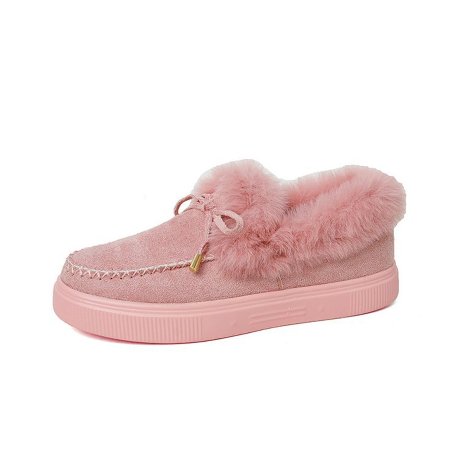 Winter Boots For Women 2025 Fashion Snow Warm Fur Lined Slip On Comfortable Thickening Ankle Booties Walking Shoes