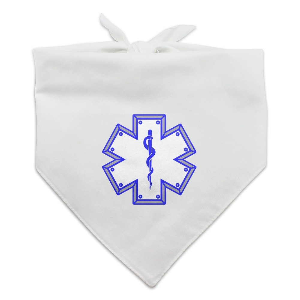 Star Of Life Medical Hundehalstuch – EMT RN MD Design, Baumwoll-Polyester, Ca. 53 X 53 Cm