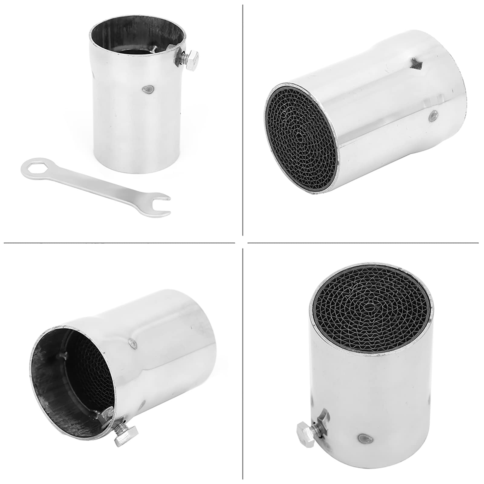 51mm DB Killer tubo di scarico, eliminatore di inserto silenziatore silenziatore tubo di scarico moto in acciaio inox universale(3)