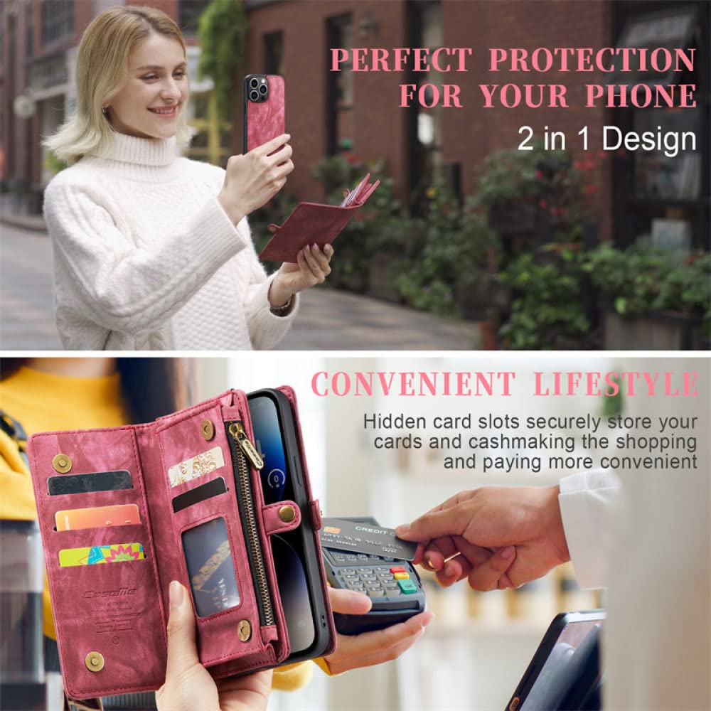 CLLDY Custodia Per Telefono Antifurto In Pelle Per IPhone 14 13 12 - Foto 10