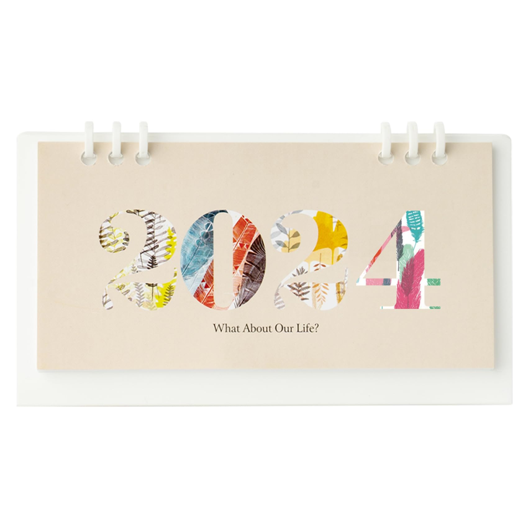 2024 Mini Desk Calendar New Year Standing Memo Notes Calendar 6.9" x 3.7" - Life (Oct. 2023 to Dec. 2024)