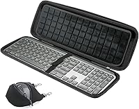 Vista 1 de RAIACE Estuche de almacenamiento duro compatible con Logitech MX Keys S/MX Keys Teclado inalámbrico iluminado avanzado.