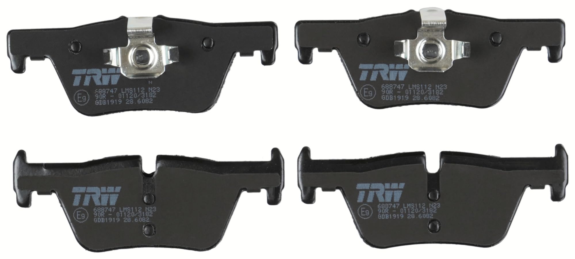 TRW Fren Balatası Arka BMW 3 316 I 12-16, 318 I 15-18, 320 I 12-18, 316 D 12-18, 318 D 12-18, 320 D 11-18,325 D 13-18, 1 114 I 12-15, 116 I 11-19, 118 I 11-19, 120 GDB1919