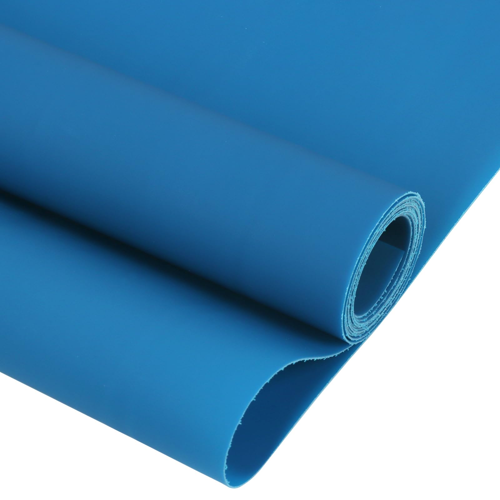 Ramya Solid Color Smooth PVC Faux Leather Sheets Waterproof Vinyl Leather Fabric 7.8"x53"(20cm X 135cm) Used Making Leather Earrings and DIY Handicraft Projects (Blue)
