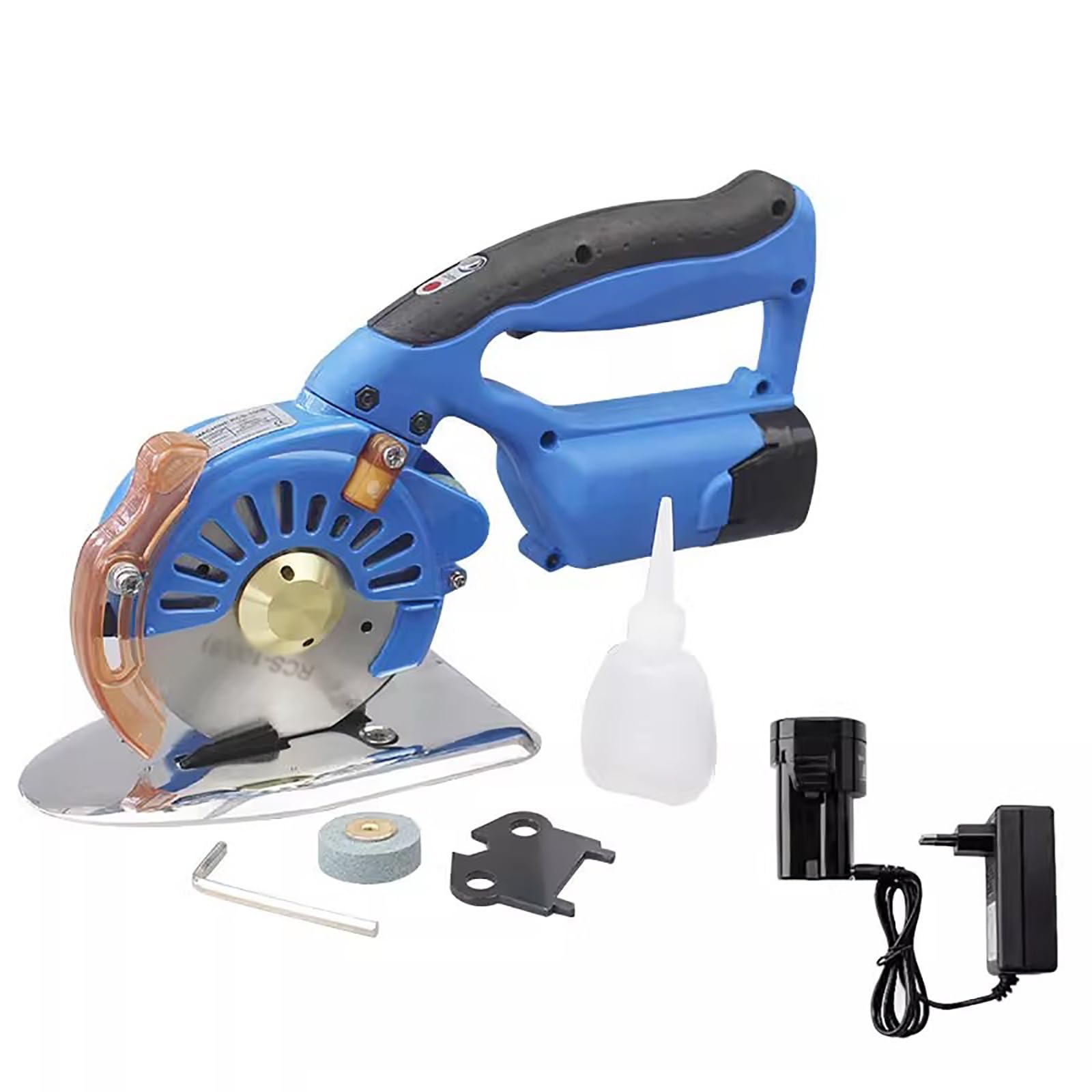 Tijeras Electrica Costura, 3 Modelos, Tijeras Electricas Carton, con Batería de 2500 mAh, Grosor de Corte de 0 a 4 cm para Tela, Cartón, Cuero y Uso Industrial(A)
