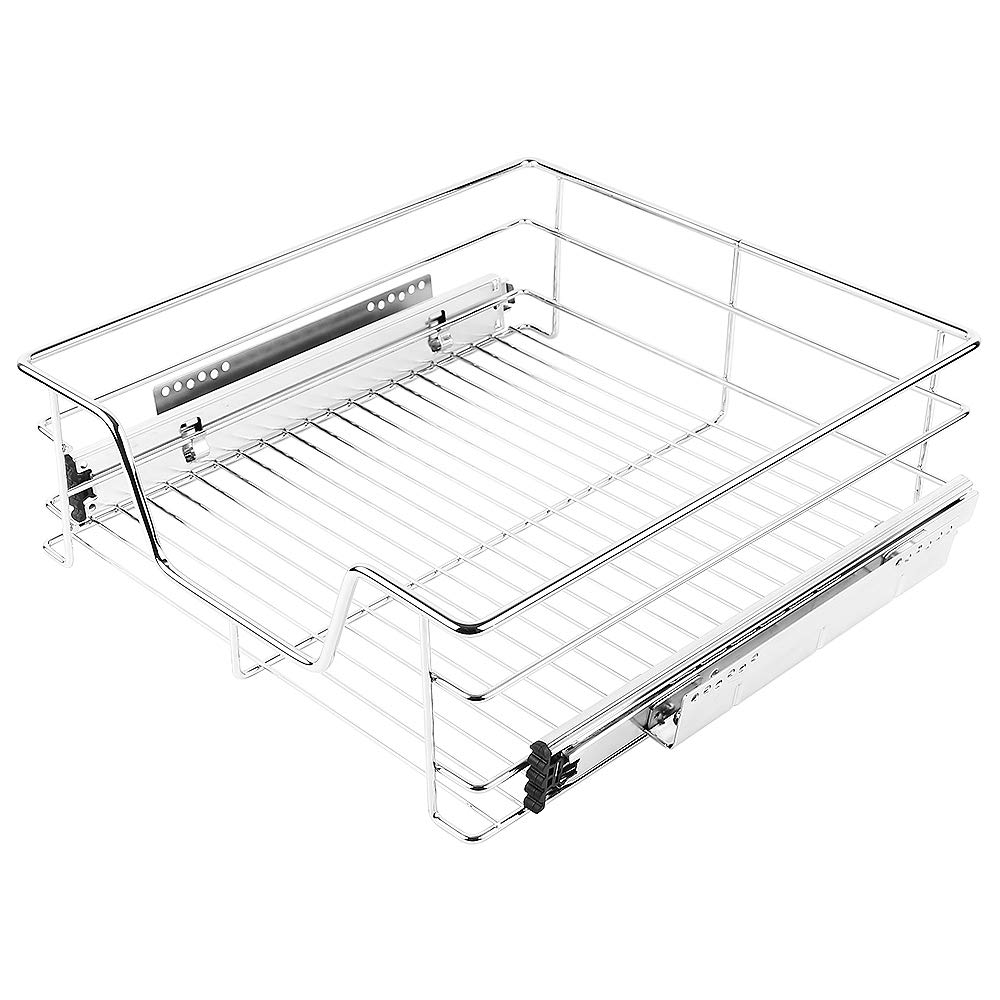 Cajón de Cocina Cajón telescópico 57 * 14 * 44cm,Armario extraíble de Cocina,Organizador Interior almacenaje para Cocina baño Armario Taller,cajón telescópico con Superficie de Almacenamiento