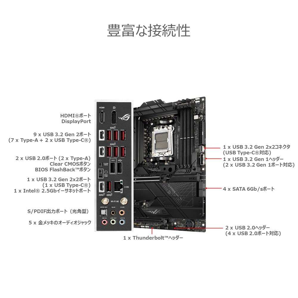 Amazon | ASUS ROG STRIX X670E-F GAMING WIFI AMD Ryzen 7000