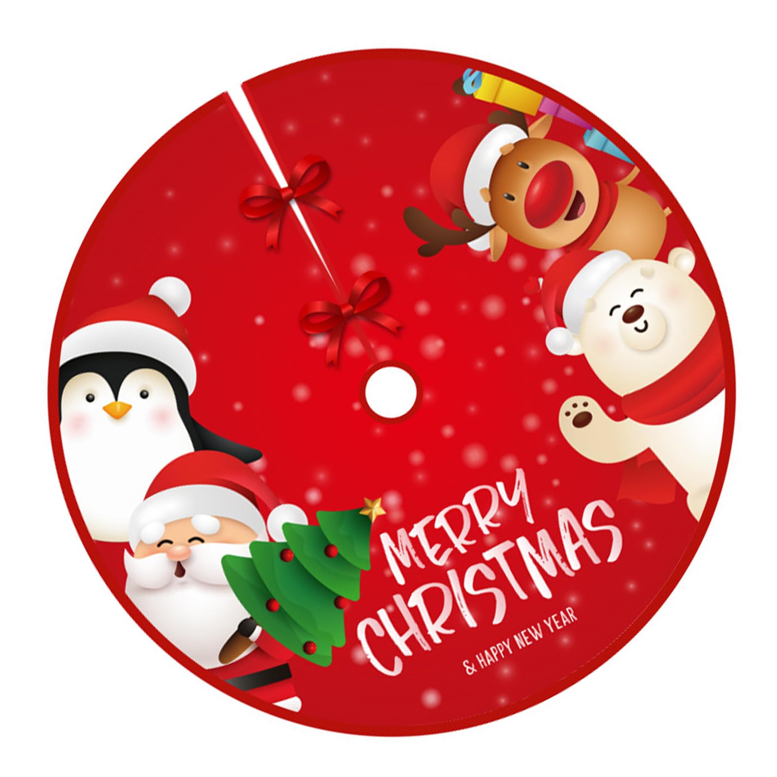Festival Tree Skirt Christmas Tree Base Covers Christmas Decoration Machine Washable for Holiday Party Centerpieces Holiday Party Decoration Skirt