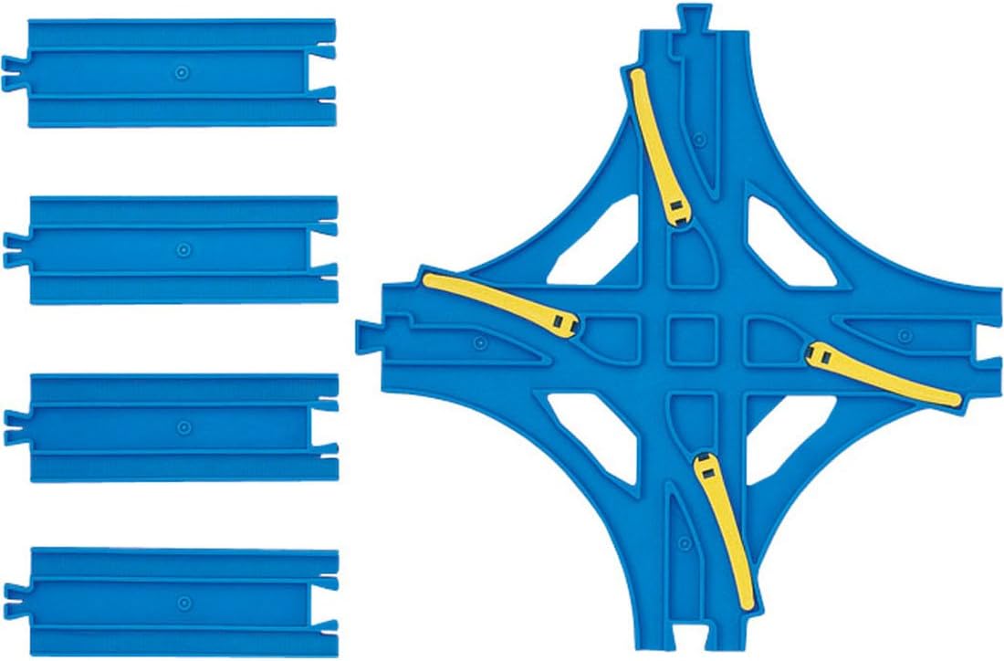 R-14 Crossed Point Rail (w/Half Straight Rail 4 pieces)