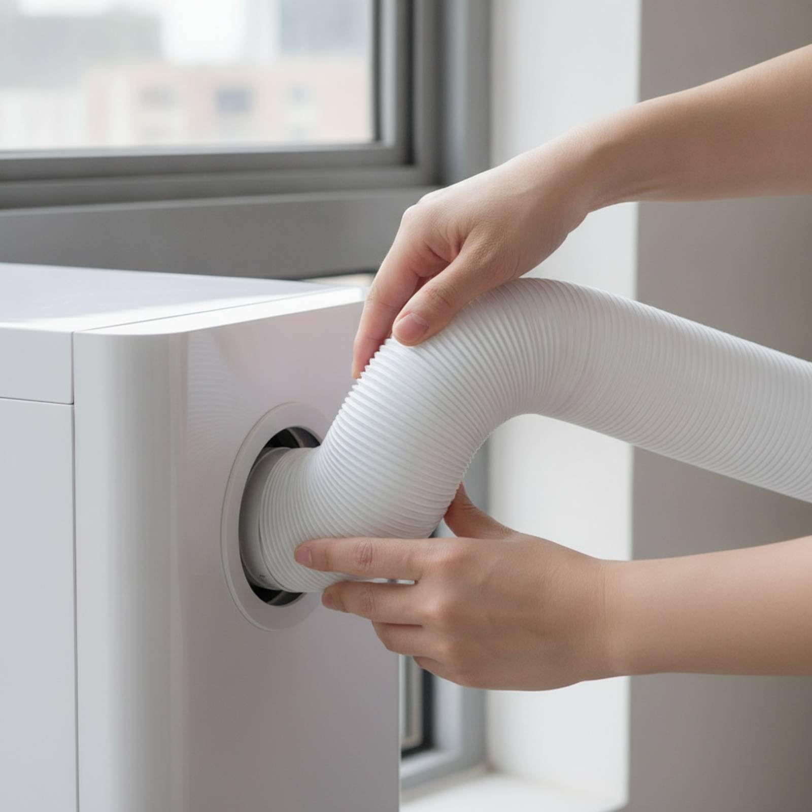 Tubo Flessibile con Spirale Sinistra Estensibile Tubo di Scarico Flessibile Corrugato per Casa, 5 Metri, Diametro 130mm
