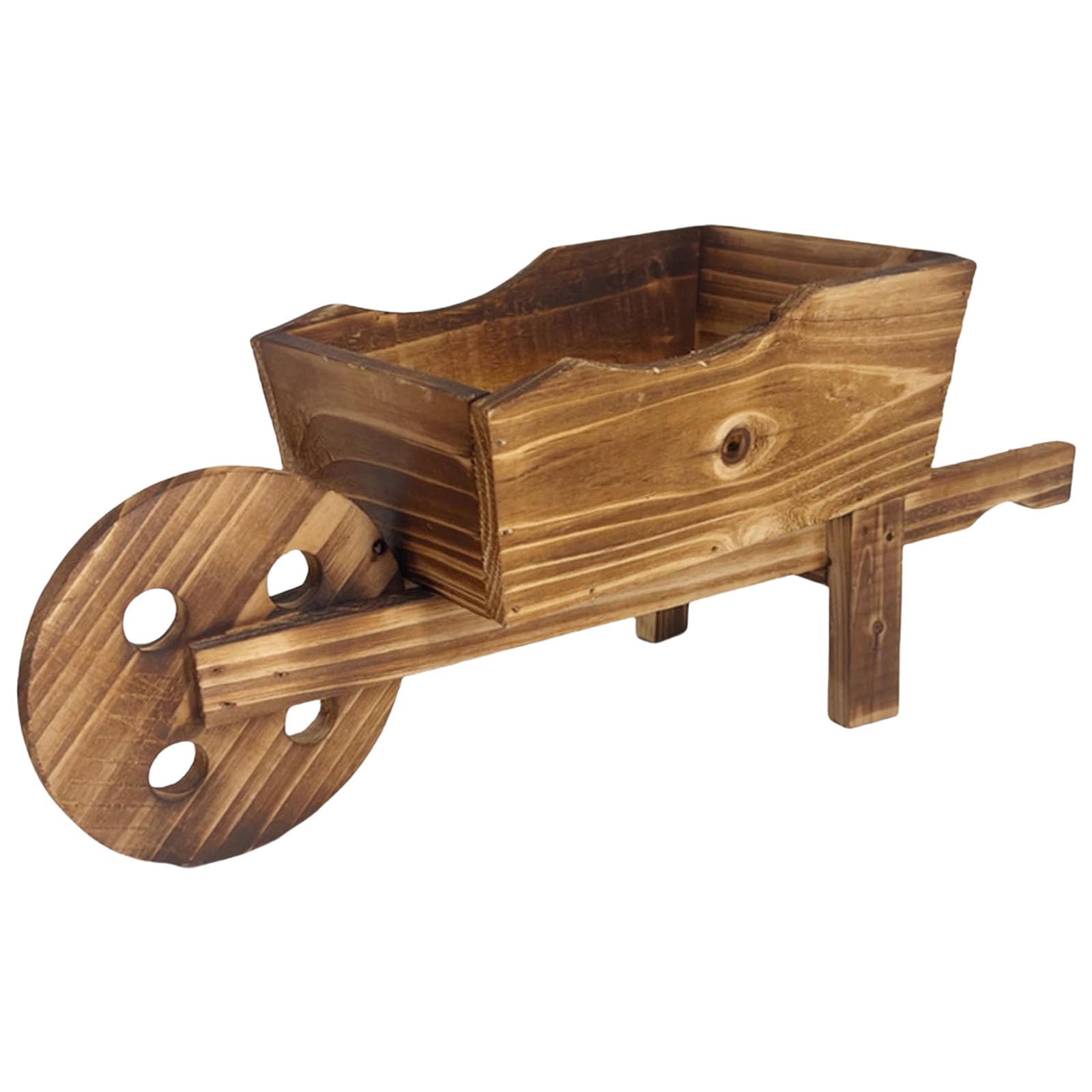 HDOYTXXM Cart Shape Wood Flower Basin Plant Pots for Various Displaying Various Succulents and Flower Planter Outdoor