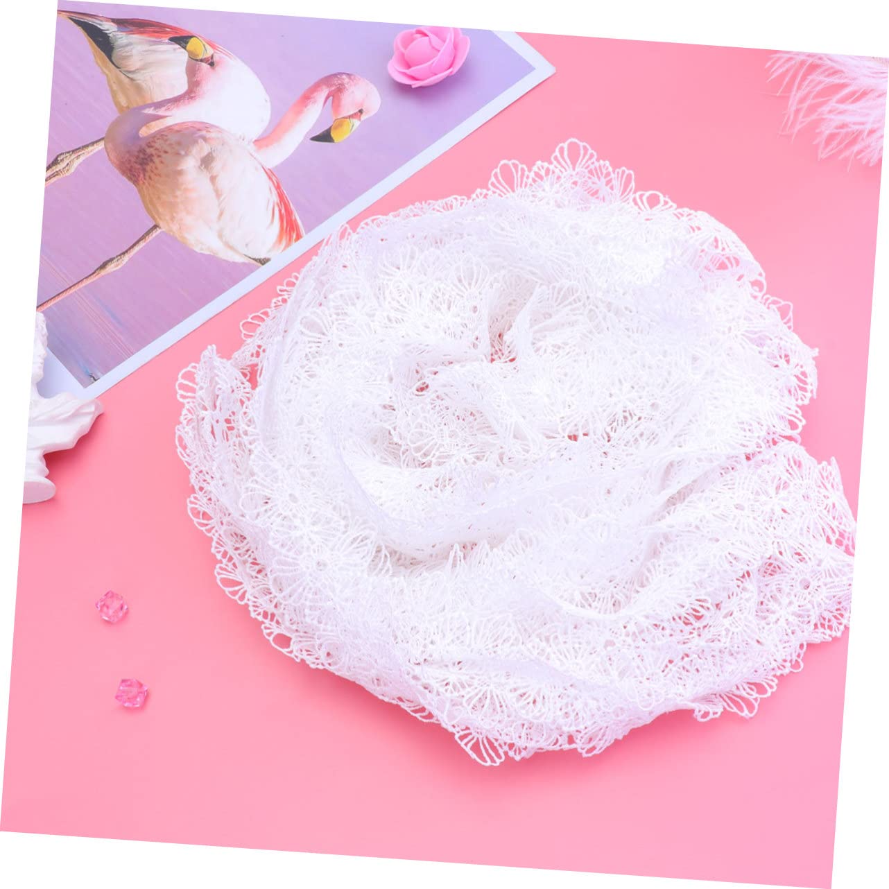 STOBOK 3piezas Cinta De Encaje Hueco Decorativa De Yardas Para Manualidades Bordado Elegante Para Ropa Vestidos y Decoración De Eventos