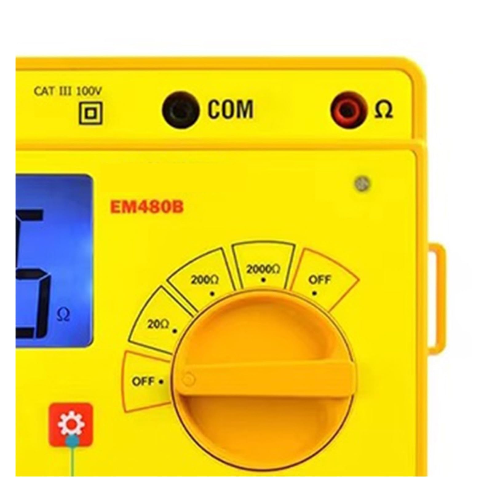 Testeur d'impédance audio portable EM480B avec plages de test 20/200/2000, résistance, fonction minuterie, maintien des données Large gamme d'applications