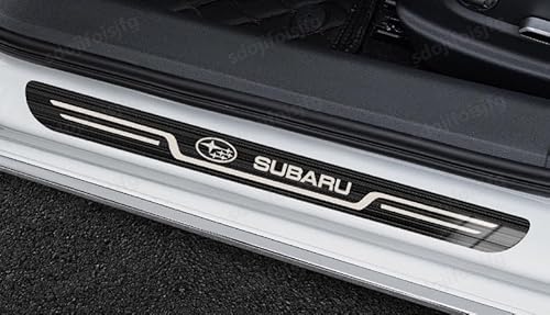スバル 車のドアシルプロテクター サイドステップガード レガシィ インプレッサスポーツ フォレスター レヴォーグ アウトバック エクシーガ B4 全シリーズ対応 車ドアガードステッ 保護ステッカー 傷隠し キズ防止 汚れ防止 スカッフプレート ステップガー