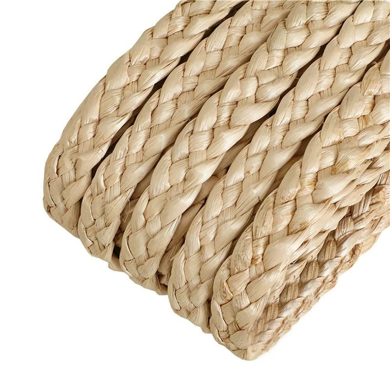 Typha - Corda di paglia per piante, 45 metri, fatta a mano, in rattan, per fai da te, decorazione per casa, sedia, cestino, tavolo (larghezza 0,9-1,1 cm)