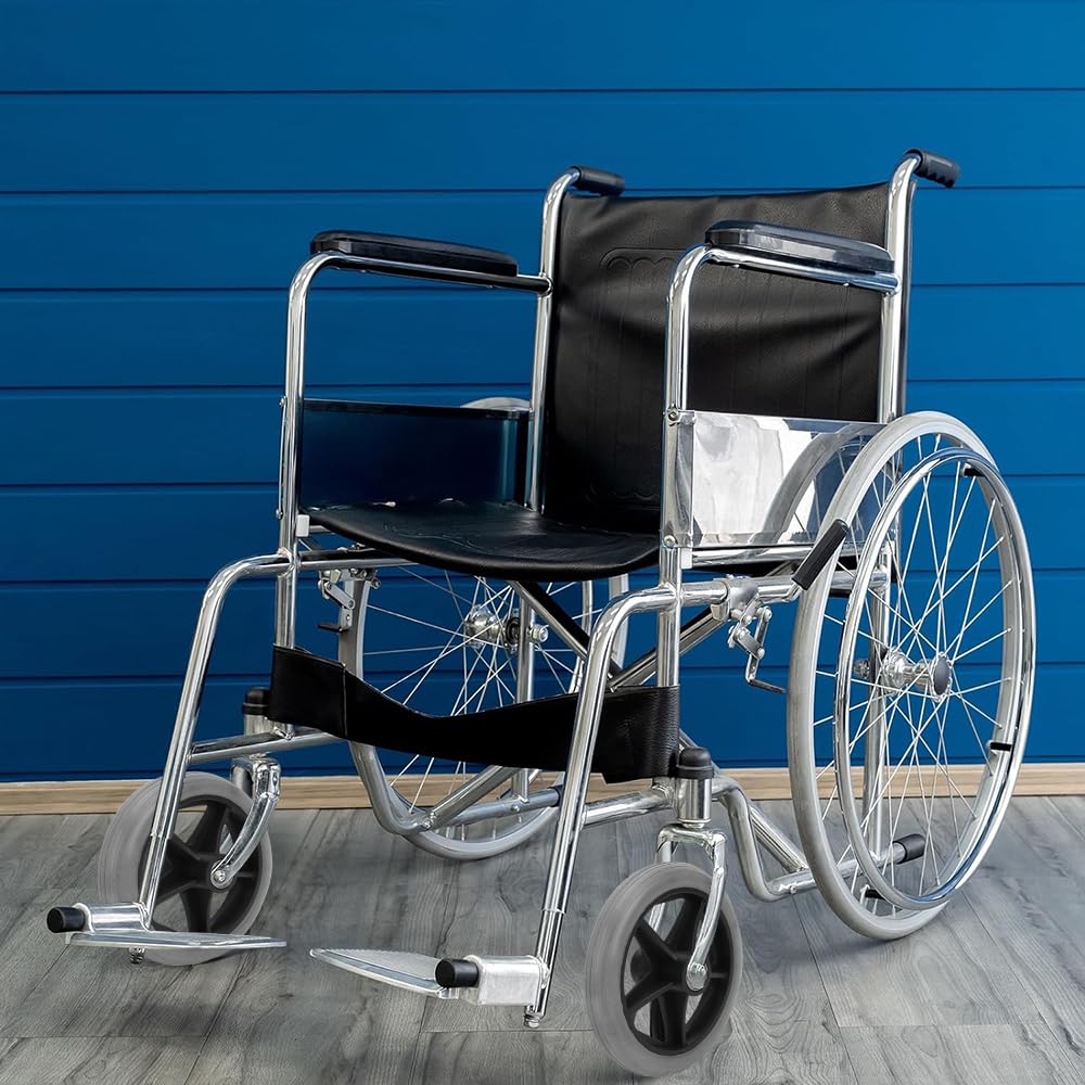 BestAlice - 2 Ruedas de Repuesto para Andador, Ruedas de 6 Pulgadas para Andador, Rueda Delantera Negra para Silla de Ruedas, Rueda Delantera de Poliuretano Universal, Andador Antideslizante