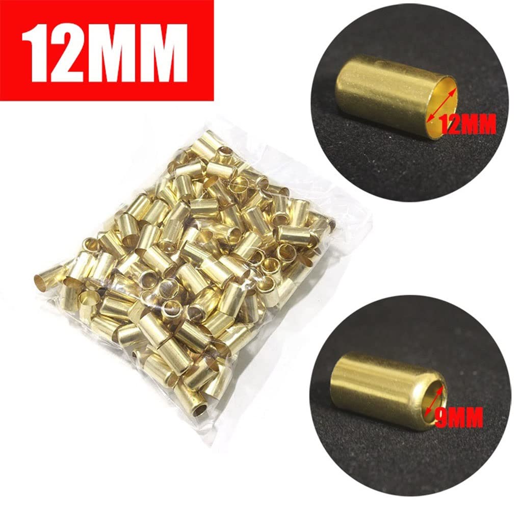Manchons de compression en laiton, connecteur de fil de manchon à sertir en cuivre, 50 pièces de menuisier de tuyaux de 11 à 14.5MM(12mm)