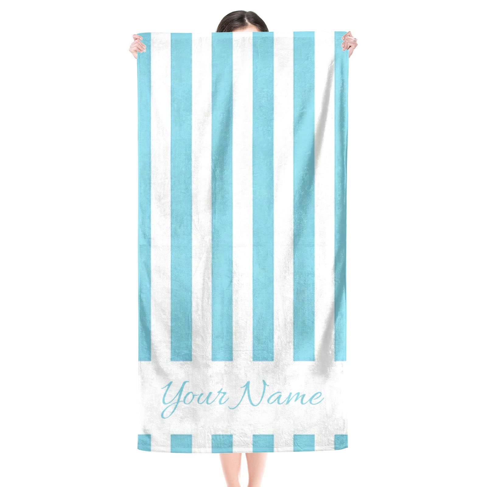 Personalized Name Beach Towel - Custom 30x60 Inch Microfiber Towel For Pool, Beach & Gifts - View #5