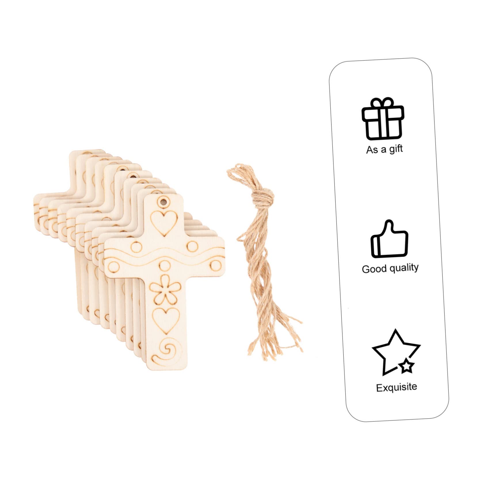 STOBOK 200sätze Holzscheiben Für Kreative Mädchen Unbemalte Holzscheiben Mit Schnüren Für Malen Basteln Und Kreative Projekte Für Kindergeburtstage Und Freizeitaktivitäten