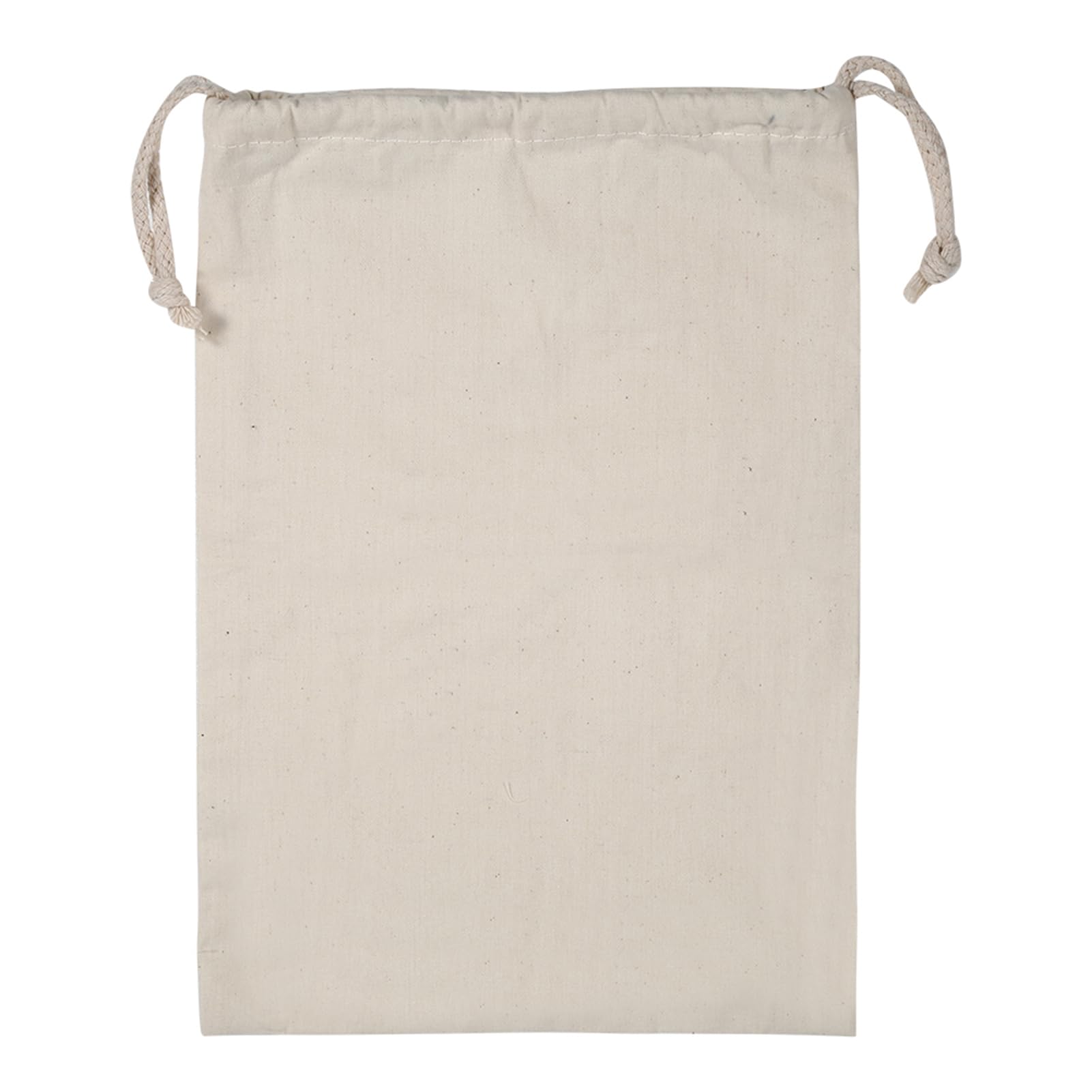 SEAFRONT Cotton Drawstring Bags Reusable Produce Bags Cloth Shoe Multipurpose Storage Bag for Travel Home Use (22 * 28cm)