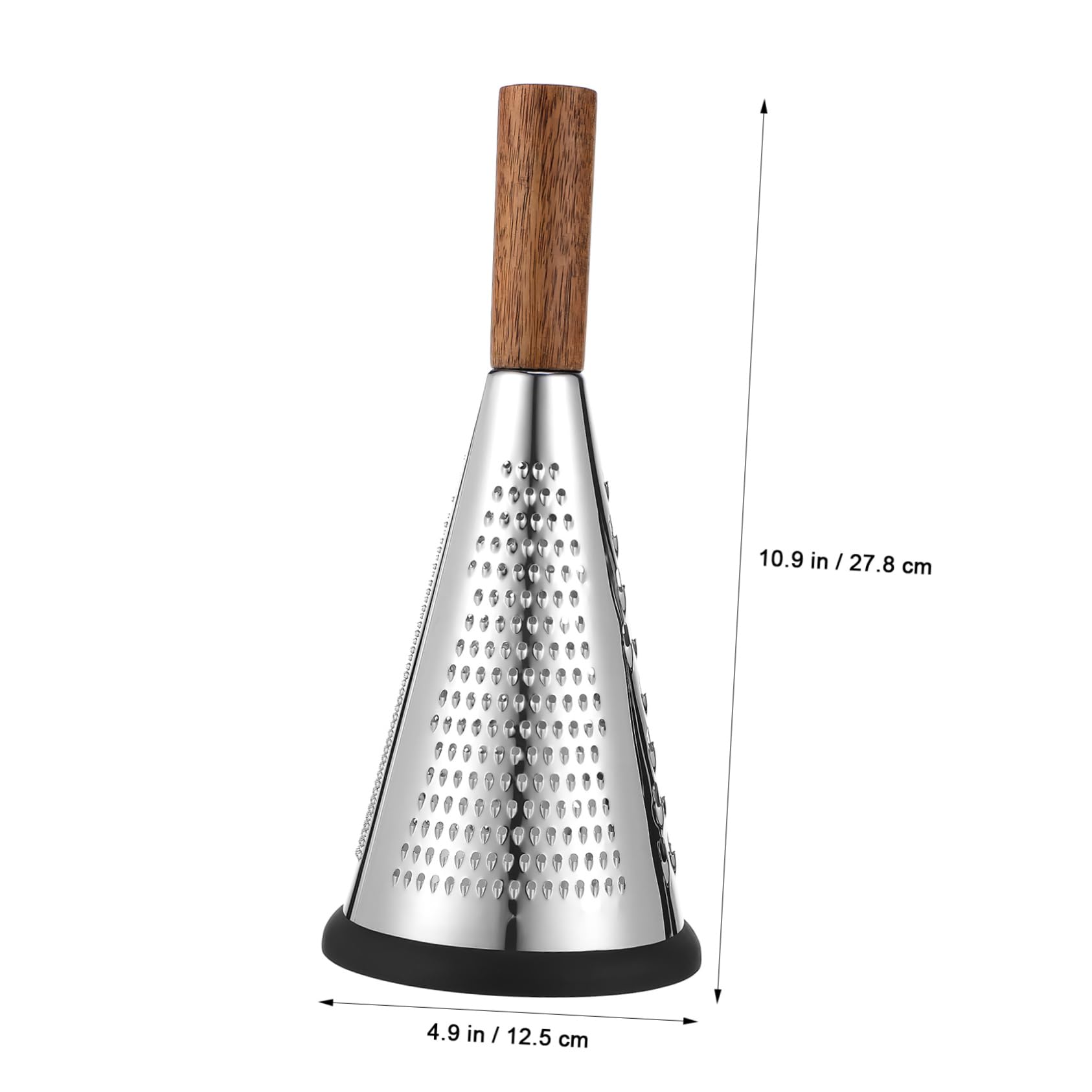 Alipis Cheese Grater Cone Stainless Steel Vertical Grater for Home Kitchen with Handle for Efficient and Quick Food Preparation for Cheese Vegetables and More