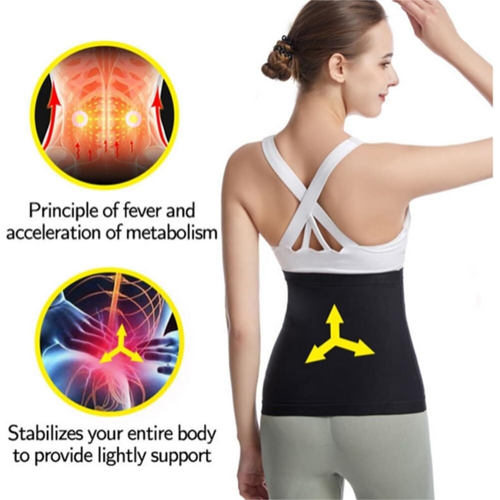 Ceinture Abdominale Perdre Ceinture De Sudation Pour Le Contrôle Du Ventre, Sauna, La Perte Poids, Fitness, L'amincissement Corps Pour Entraînement Fitness